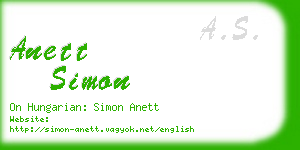 anett simon business card